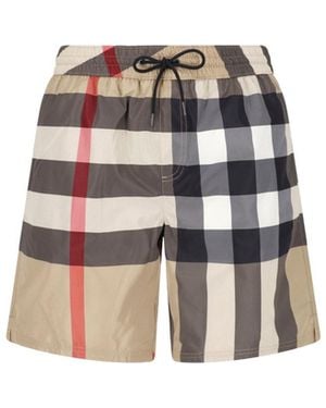 Burberry Shorts "Check" - White