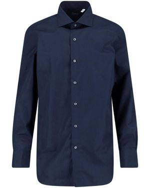 Finamore 1925 'Milano' Shirt - Blue