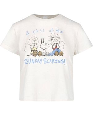 RE/DONE Graphic Cotton T-Shirt - White