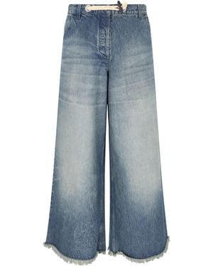 Moncler Genius X Palm Angels Jeans Ampi Coulisse - Blu