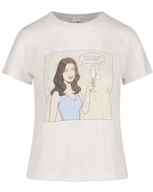 RE/DONE Graphic Cotton T-Shirt - White