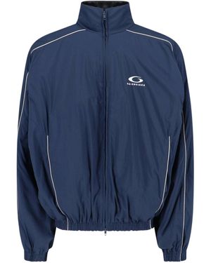 Balenciaga Giacca Sportiva - Blu
