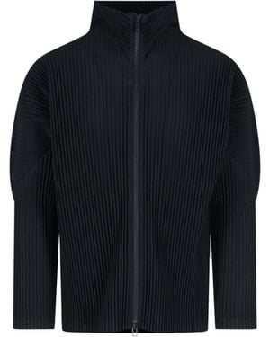 HOMME PLISSÉ Zip Jumper - Blue