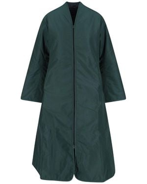 Cape 'Middle' Coat - Green