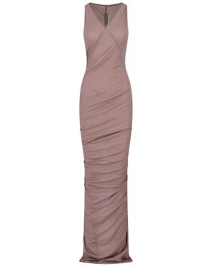 Rick Owens Draped Maxi Dress - Purple