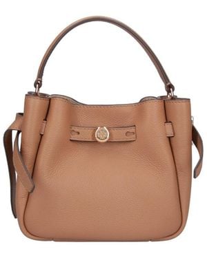 Tory Burch Mini Bucket Bag "Romy" - Natural