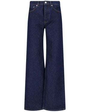 Anine Bing Straight-Leg Jeans "Brie" - Blue