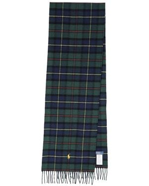 Polo Ralph Lauren Sciarpa In Lana E Cashmere - Blu