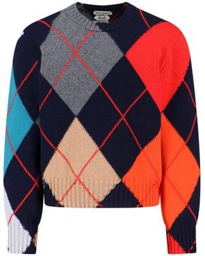 JW Anderson X Pringle Of Scotland Wool Jumper - Blue