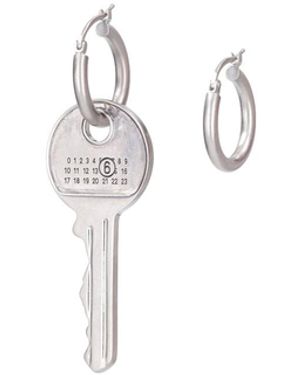 MM6 by Maison Margiela "Tag And Key" Earrings - Metallic