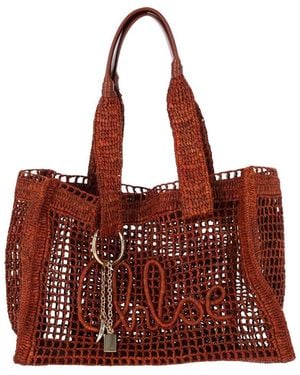 Chloé Tote Bag "East West Summer Banana" - Red
