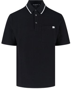 Dolce & Gabbana Polo Logo - Black