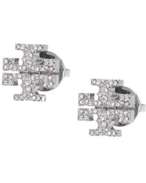 Tory Burch Orecchini Con Strass "Kira" - Bianco