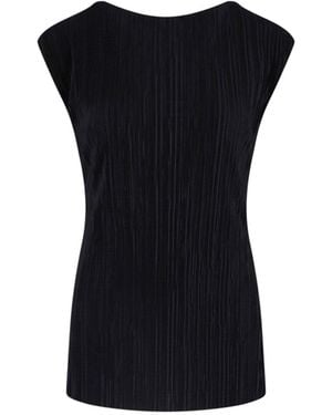 Calvin Klein Pleated Top - Black