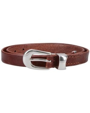 Our Legacy Leather Belt 2 Cm - Brown