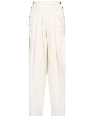 Loro Piana Straight Trousers - White