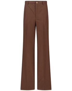 Gucci Straight Trousers - Brown
