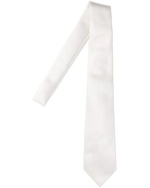 Kiton Silk Tie - White