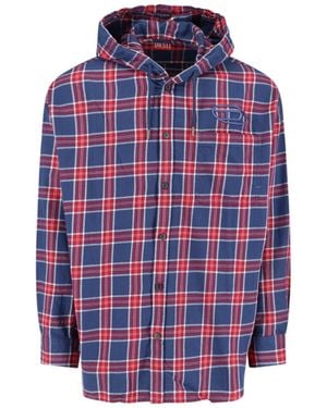 DIESEL Hooded Shirt - Blue