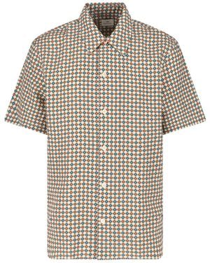 Paul Smith Geometric Print Lyocell Shirt - White