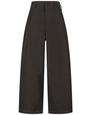 Lemaire Pantaloni Ampi - Nero