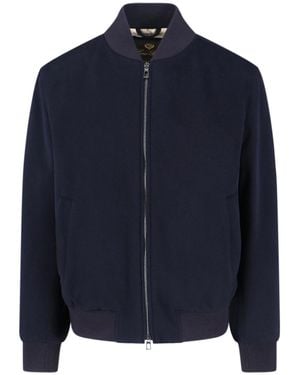 Loro Piana Cashmere Zip Bomber Jacket - Blue