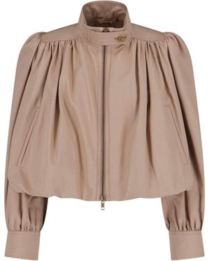 Chloé Curled Jacket - Natural