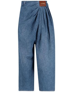 Loewe Draped Jeans - Blue