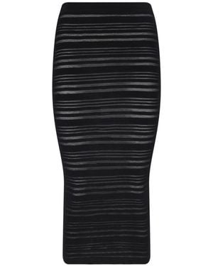 ANDREADAMO Maxi Knit Skirt - Black