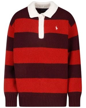 Polo Ralph Lauren Striped Wool Jumper - Red