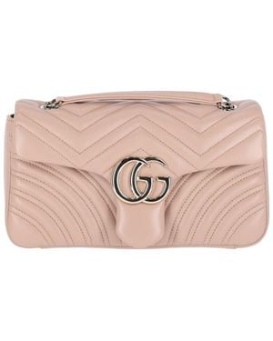 Gucci Medium Shoulder Bag "Gg Marmont" - Pink