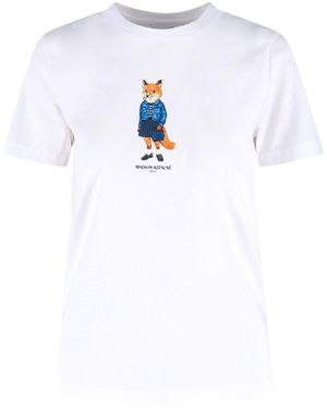 Maison Kitsuné Maison Kitsune T-Shirts And Polos Cotton - White
