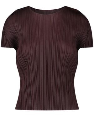 Pleats Please Issey Miyake Maglietta Plissé - Viola