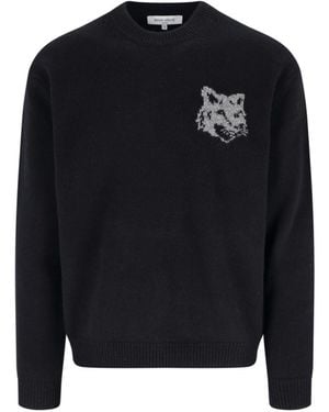 Maison Kitsuné Classic Minimalist Jumper - Blue
