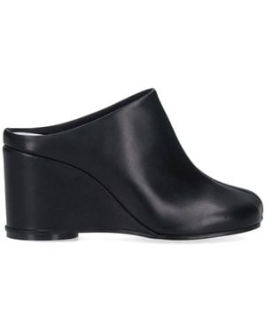MM6 by Maison Martin Margiela Anatomic" Platform Mules - Black