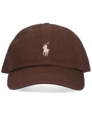 Polo Ralph Lauren Cappello Baseball Logo - Marrone