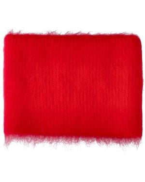 MM6 by Maison Margiela Mohair Neck Warmer - Red