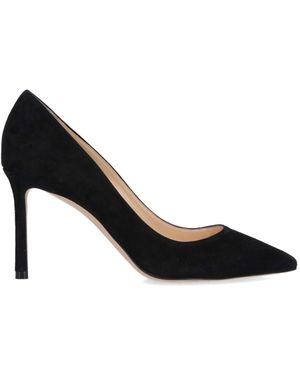 Jimmy Choo Pointed-Toe Slip-On Court Shoes With Stiletto Heel - Black