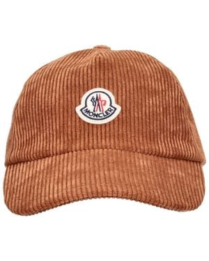 Moncler Cappello Baseball Logo - Marrone