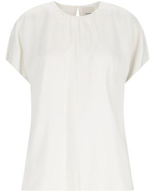 Calvin Klein Draped Blouse - White