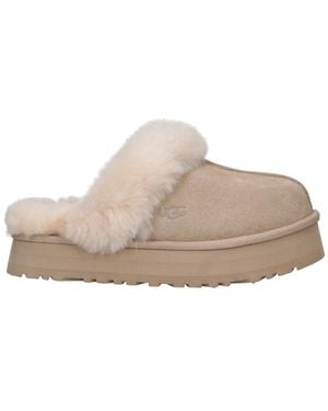 UGG Platform Mules "Disquette" - Natural