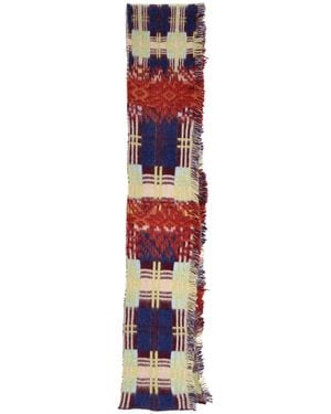 Dries Van Noten Sciarpa In Misto Lana - Bianco