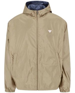 Prada Reversible Logo Jacket - Natural