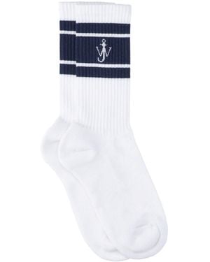 JW Anderson Anchor Socks - White