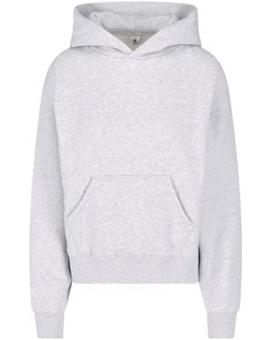Sporty & Rich Felpa Cappuccio Logo - Bianco