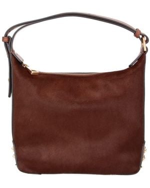 Tod's Borsa A Spalla "Metal Dots" - Marrone