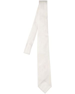 Cesare Attolini Silk Tie - White