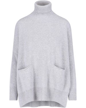 Ma'ry'ya High Neck Jumper - White