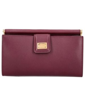 Dolce & Gabbana Mini Leather Shoulder Bag - Purple