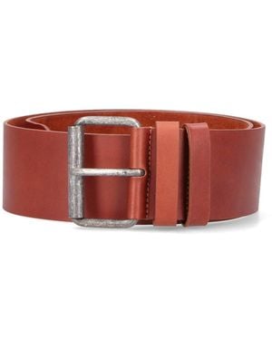 Aspesi Belts Leather - Red